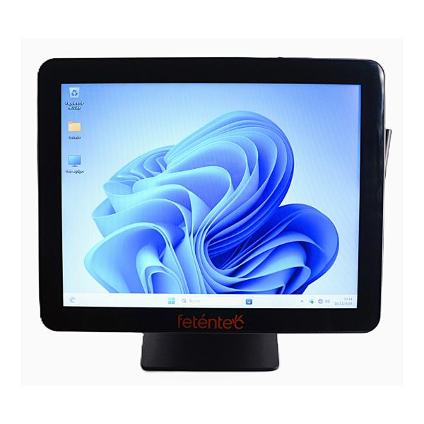 Pos Compacto NAVA 15" HD 1024*768 Fanless J6412 8Gb 256Gb 1Gb Lan e Wifi IP65 Windows 11 Pro