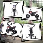 Mota Elétrica Infantil Aprilia 12V Rodas de Apoio Farol Música Porta USB Amortecedor Branco