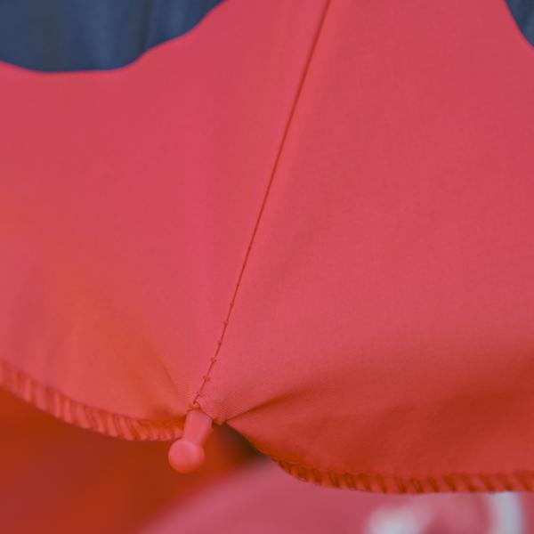 Conjunto de Mesa e Cadeira de Jardim Conjunto de Picnic Dobrável para Crianças Conjunto de Mesa com Chapéu de Sol com Altura Ajustável 100 - 125cm Desenho de Joaninha Vermelho