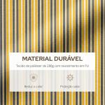 Toldo Manual Retrátil 350x250 cm com Manivela de Metal Impermeável e Anti - UV para Jardim Terraço Janelas Cinza e Amarelo