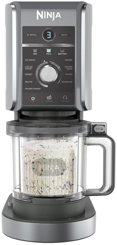 Máquina de Gelados CREAMi NC502EU 0.7L 800W (Preto/Prateado) - NINJA