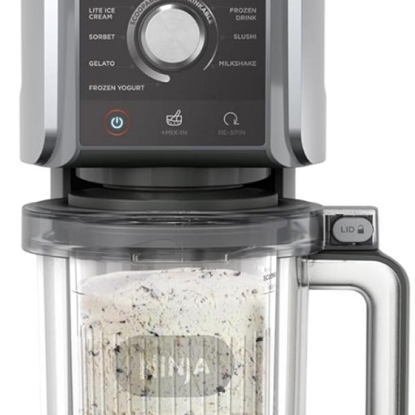 Máquina de Gelados CREAMi NC502EU 0.7L 800W (Preto/Prateado) - NINJA
