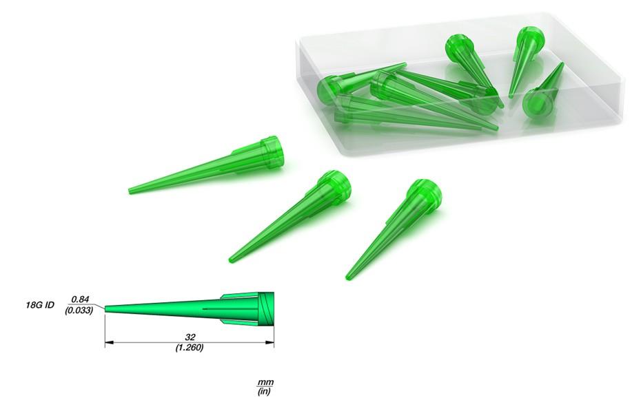 Pack 10x Ponteiras Dispensadoras de Pasta de Soldar 18G (0,84 mm) - JBC