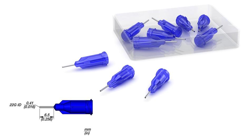 Pack 10x Agulhas Dispensadoras de Pasta de Soldar 22G (0,41 mm) - JBC