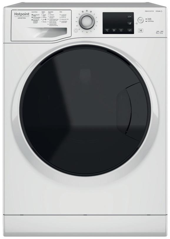Máquina de Lavar e Secar Roupa NDB 864489 WDA SPT 6/8Kg 1400RPM (Branco) - HOTPOINT