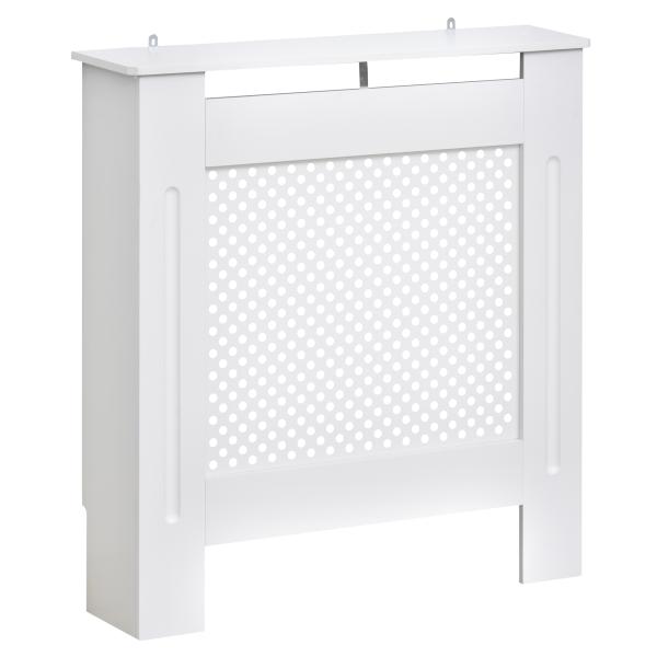Cobertura de Radiador de MDF Cobertura para Radiador com Prateleira Estilo Moderno 78x19x82 cm Branco