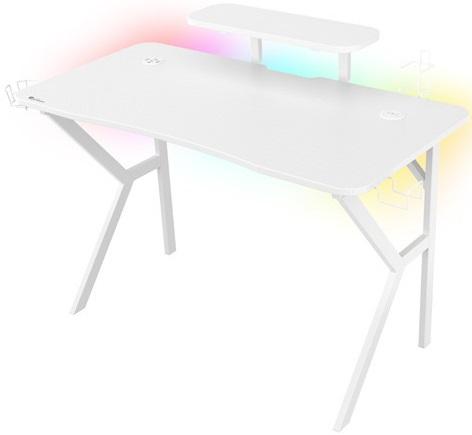 Mesa Gaming Holm 320 RGB (Branco) - GENESIS