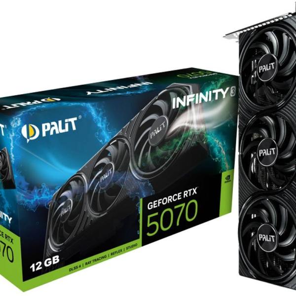 Placa Gráfica NVIDIA GeForce RTX 5070 Blackwell Infinity 3 12GB GDDR7 DLSS4 - PALIT