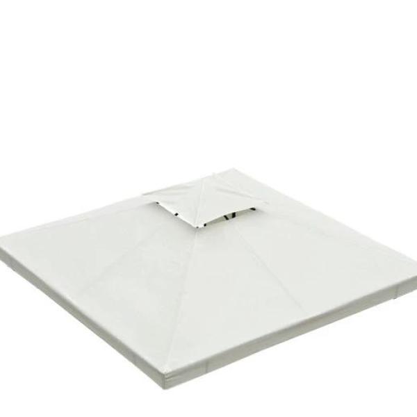 Toldo de Substituição 3x3m para Pérgolas Toldo de Substituição de Pérgolas de Jardim Creme
