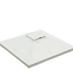 Toldo de Substituição 3x3m para Pérgolas Toldo de Substituição de Pérgolas de Jardim Creme