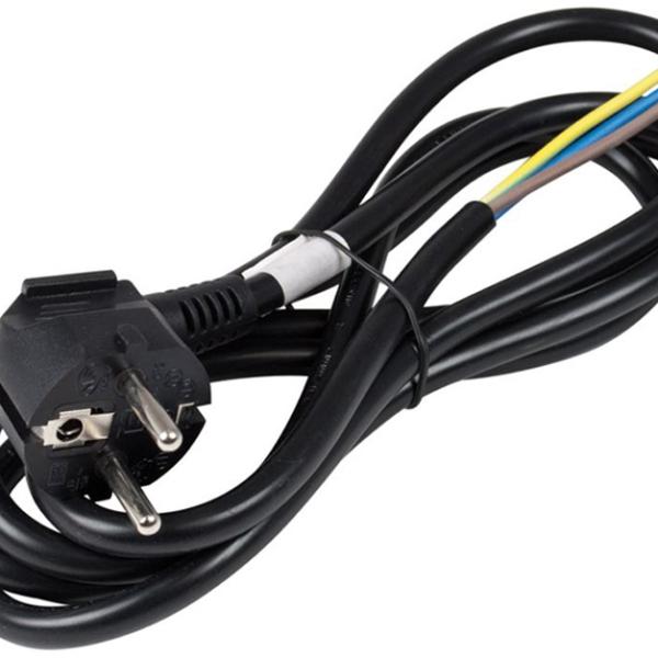 Cabo Alimentação 2 x 0,75 mm² + Terra (3 mts) - Preto