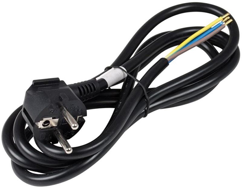 Cabo Alimentação 2 x 0,75 mm² + Terra (3 mts) - Preto