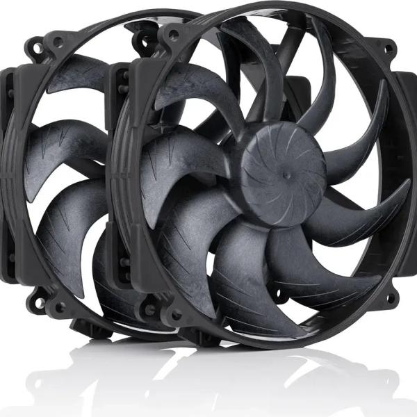 Ventoinha 140mm NF - A14x25r G2 PWM Sx2 - PP chromax.black 1500RPM 4 Pinos PWM (Pack 2) - NOCTUA