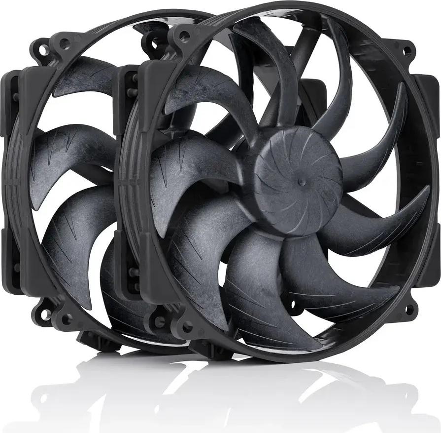 Ventoinha 140mm NF - A14x25r G2 PWM Sx2 - PP chromax.black 1500RPM 4 Pinos PWM (Pack 2) - NOCTUA