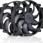Ventoinha 140mm NF - A14x25r G2 PWM Sx2 - PP chromax.black 1500RPM 4 Pinos PWM (Pack 2) - NOCTUA