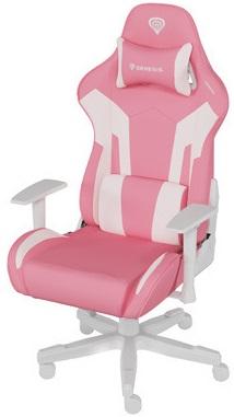Cadeira Gaming Nitro 710 (Branco/Rosa) - GENESIS