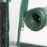Estufa de Jardim Vertical 69x49x193cm com 5 Prateleiras Estufa para Plantas e Cultivos com Cobertura Transparente e Verde de PVC e Aço Preto