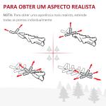 Árvore de Natal Artificial 150cm Ignífugo com 294 Pontas de Ramo PVC Decoração de Natal para Interiores Verde