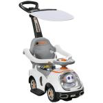 Carro Andador para Crianças 12 - 36 Meses com Espaço de Armazenamento Design de Robot com Olhos Luminosos Música Buzina 89x44,5x84 cm Branco