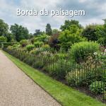 Conjunto de 4 Cercas de Jardim Metálicas 125x57 cm com Design Arqueado Resistente e Fácil de Instalar para Pátio Relva Preto