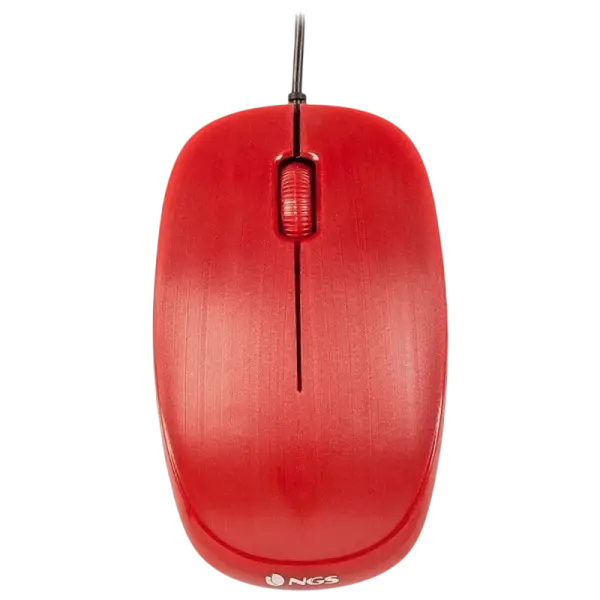 Rato USB Óptico 1000DPI (Vermelho) - NGS Flame