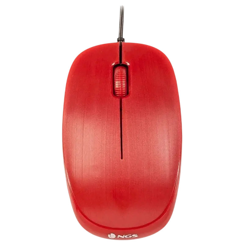 Rato USB Óptico 1000DPI (Vermelho) - NGS Flame