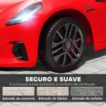 Carro Elétrico para Crianças Maserati Gran Turismo Folgore 12V Controlo Remoto Faróis Buzina e Música MP3 98x59x43 cm Vermelho