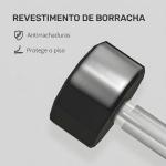 Set de 2 Halteres Dodecagonais 2 x 8 kg em Metal Revestido a Borracha para Treino em Casa e Ginásio Preto