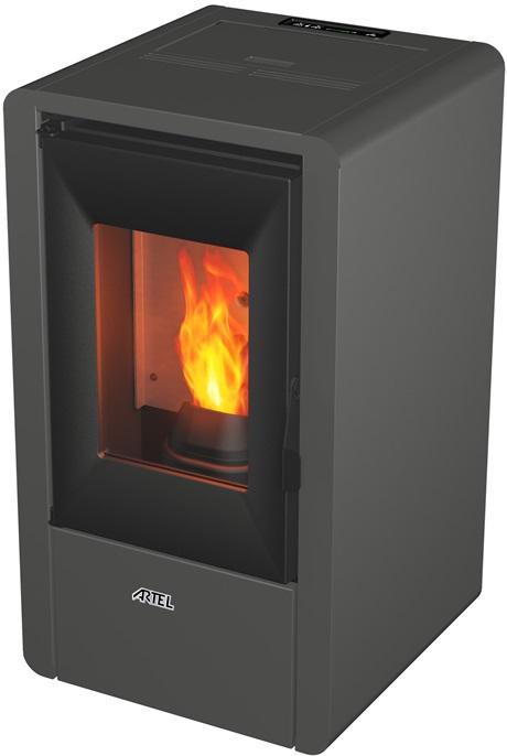Salamandra de Pellets 6,2kW Nina 6 (Cinza) - ARTEL