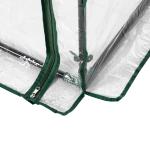 Estufa com Porta Enrolável e Estrutura de Aço Estufa de Jardim para Cultivo de Plantas 100x50x150 cm Transparente