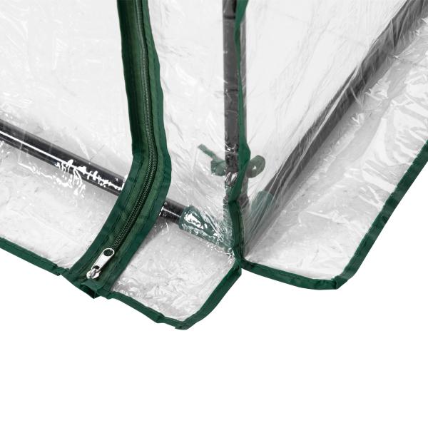 Estufa com Porta Enrolável e Estrutura de Aço Estufa de Jardim para Cultivo de Plantas 100x50x150 cm Transparente