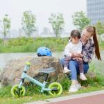 Bicicleta sem Pedais para Crianças de 18 - 48 Meses Bicicleta de Equilíbrio com Assento Ajustável em Altura 66,5x34x47 cm Verde
