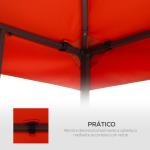 Toldo de Substituição 3x3m para Pérgolas Toldo de Substituição de Pérgolas de Jardim Terracota