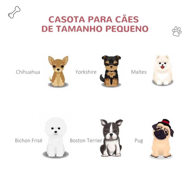Casota para Cães com Porta Removível Base Elevada 3 Respiradouros e Janela Casota de Cães para Interior e Exterior 59x75x66cm Cinza e Vermelho