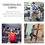 Conjunto de 4 discos de peso de 5 kg e 10 kg com orifício de Ø25 mm preto