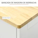 Aparador de Cozinha com 3 Gavetas 3 Portas e Prateleiras Ajustáveis Móvel Auxiliar de Armazenamento 101x40x85 cm Branco