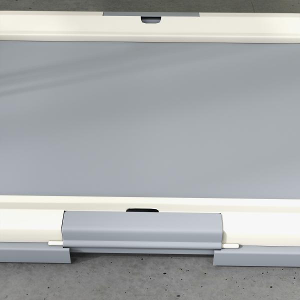 Tabuleiro para Resguardos de Cães Sanita para Cães com Bandeja para Treino em Exterior e Interior 63x48,5x6 cm Cinza