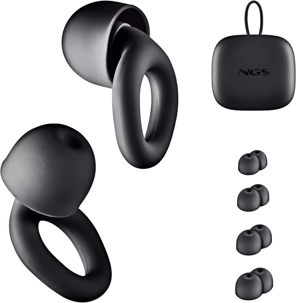 Pack 4x Esponjas Nono p/ Auriculares (Preto) - NGS