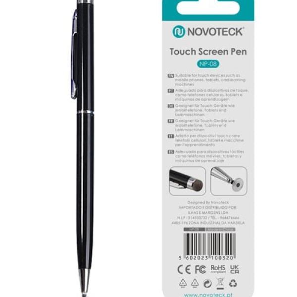 Caneta Touch Screen Novoteck NP-08 - Negro