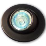 Pack Lampada Halogéneo 220V 50W + Aro Encastre Giratório (Preto)