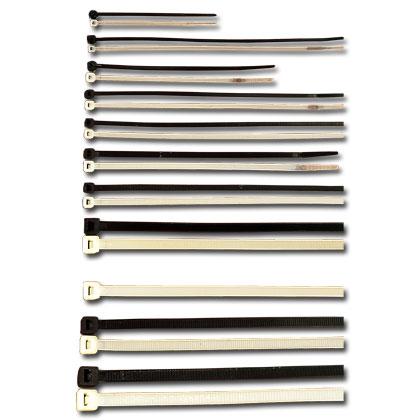 Abraçadeiras de Fivela 300 x 4mm Preto (100pcs)