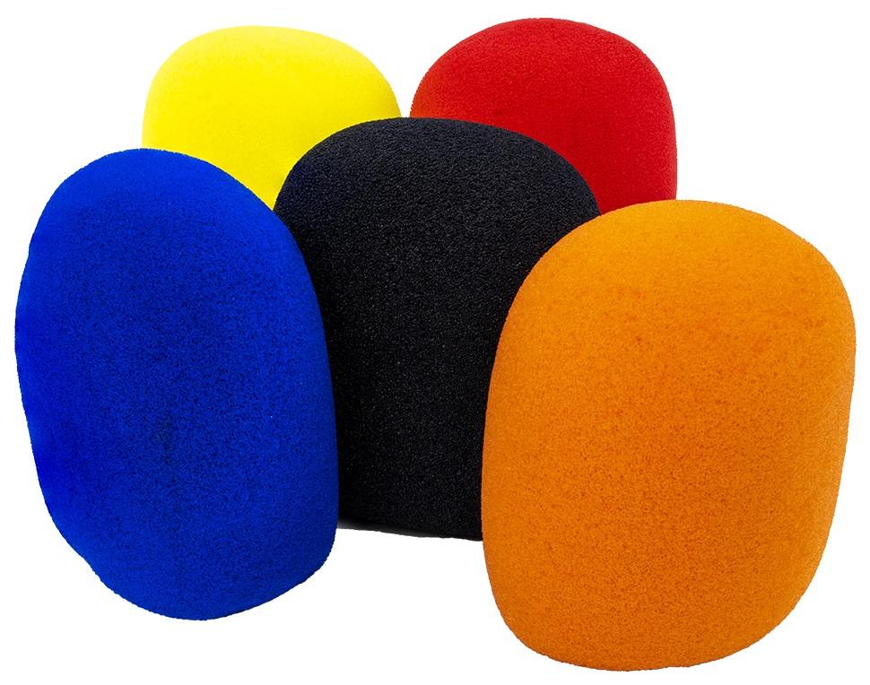 Pack 5x Esponjas Coloridas p/ Microfone - HQ POWER