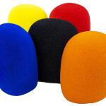 Pack 5x Esponjas Coloridas p/ Microfone - HQ POWER