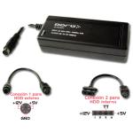 Alimentador p/ Discos Rigidos Internos e Externos DC 5V+12V 2 Amp