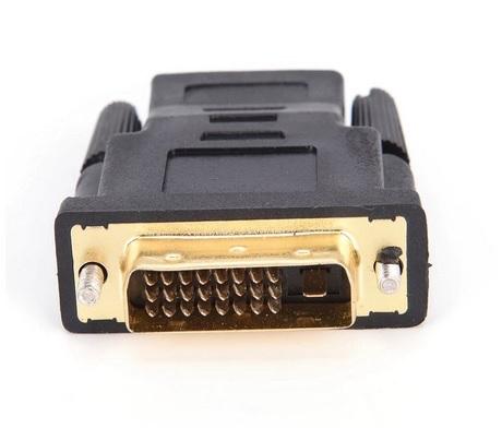 Ficha Adaptadora DVI - D Macho - HDMI Femea