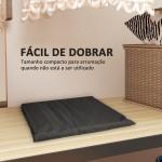 Bolsa de Armazenamento para Almofadas de Jardim Impermeável Bolsa de Arrumação para Árvore de Natal 175x55x75 cm Preto