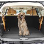 Grade de Segurança de Carro para Cães Extensível Universal Grade de Segurança para Cães com Largura Ajustável 91 - 152x30cm Preto