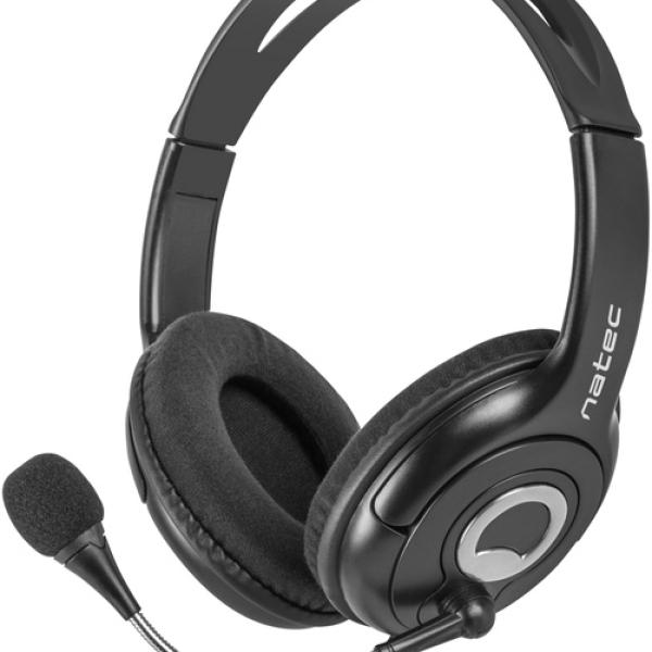 Auscultadores Bear 2 c/ Fios (Preto) - NATEC