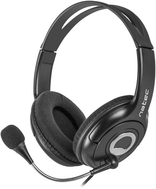 Auscultadores Bear 2 c/ Fios (Preto) - NATEC