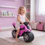 Mota de Equilíbrio Infantil sem Pedais com Música e Rodas Extra Largas para Crianças dos 18 – 36 Meses Rosa